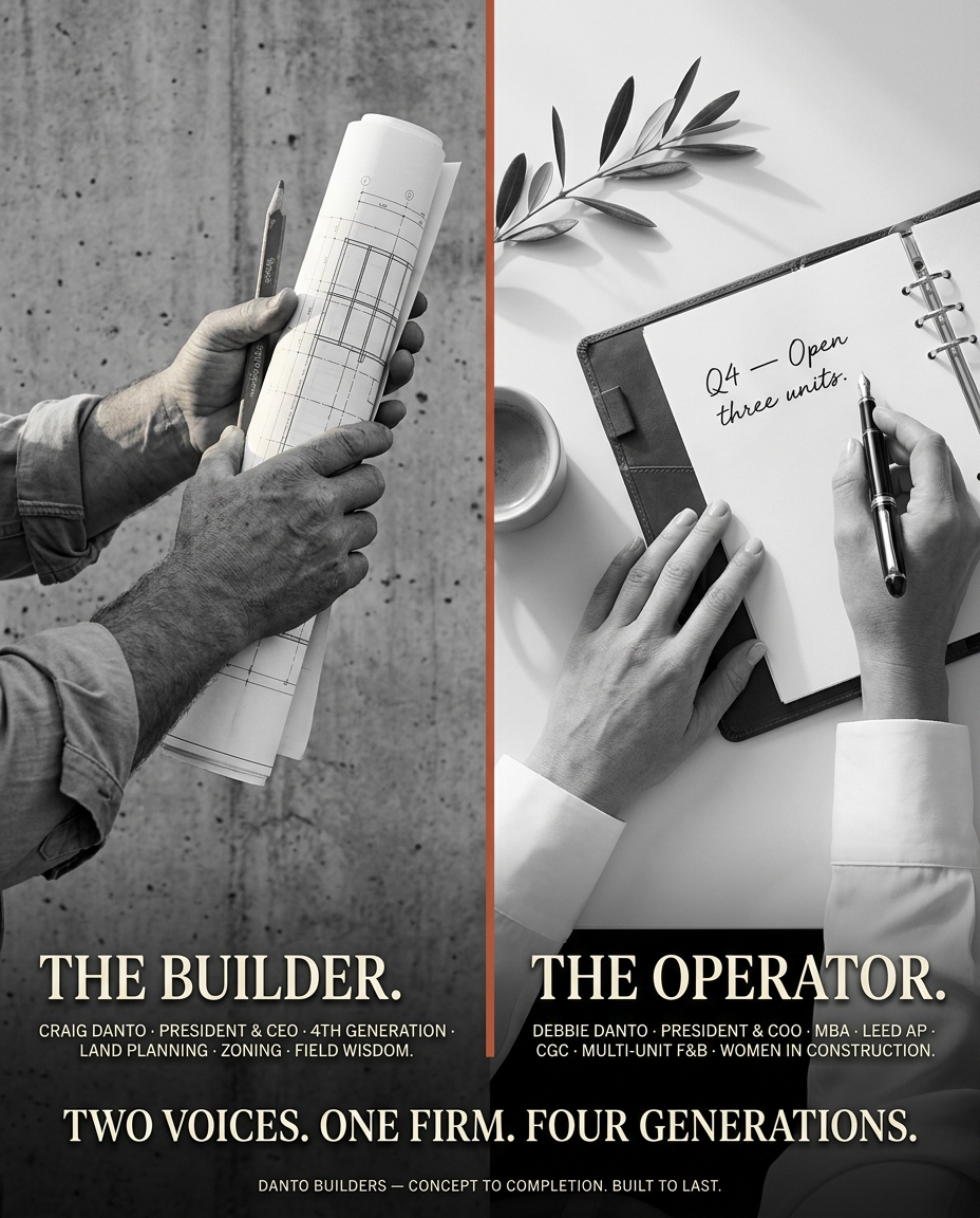 The Builder and The Operator diptych — portrait format