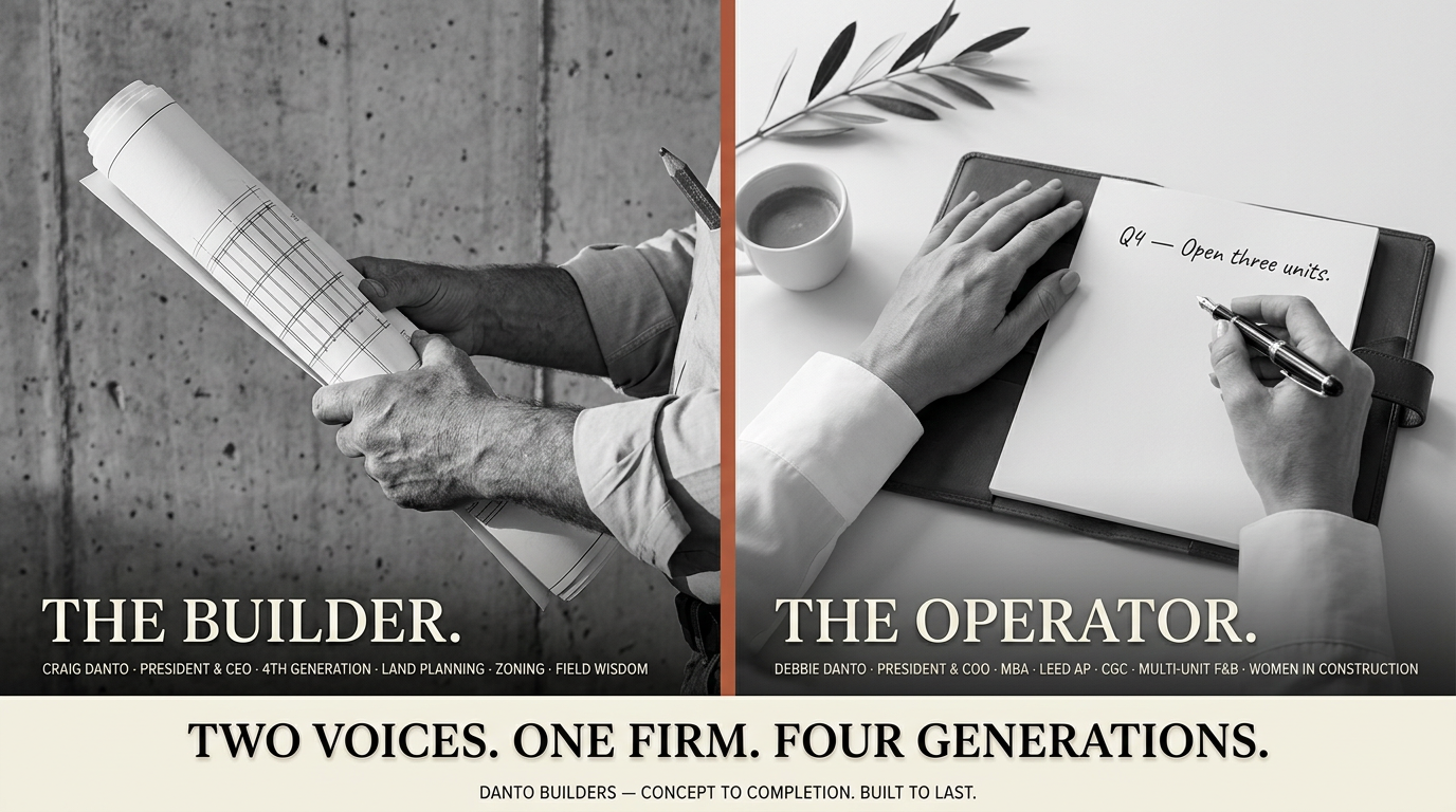 The Builder and The Operator diptych — landscape format