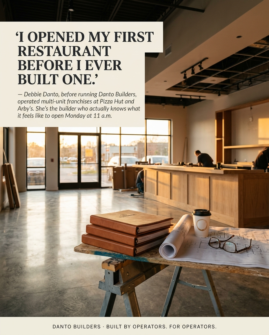 Debbie Danto quote — restaurant under construction