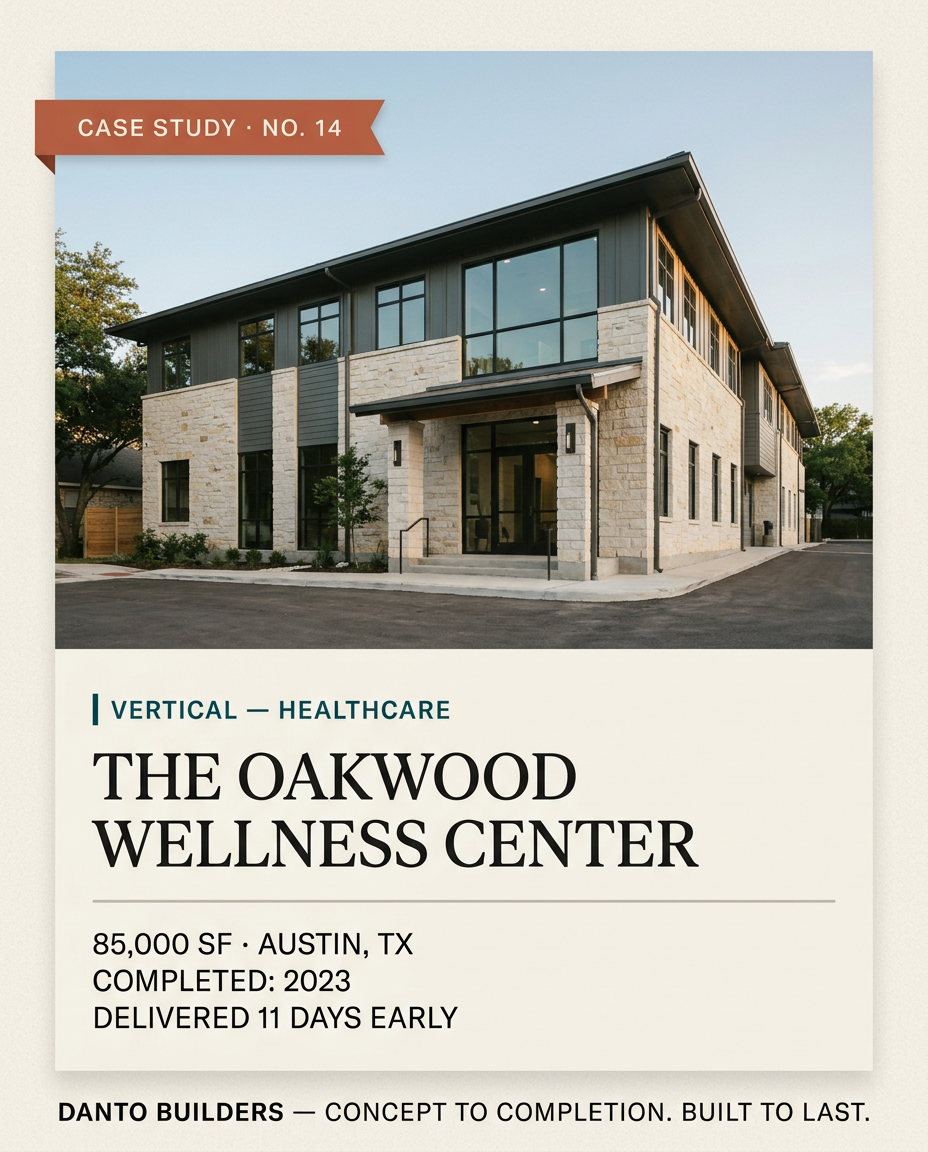 Social case study card — The Oakwood Wellness Center